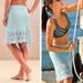 Athleta Skirts | Athleta Womens Teal Cutback Crochet Skirt | Color: Blue | Size: S