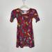 Lularoe Dresses | Lularoe Adeline Feather Print Girl's Dress, Size 2 | Color: Red/Yellow | Size: 2