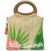 Disney Bags | Disney Parks Mickey Mouse Tropical Raffia Handbag | Color: Green/Tan | Size: Os