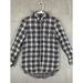 Madewell Tops | Madewell Shirt Womens Xs Black White Plaid Button Down Long Sleeve Casual Ladies | Color: Black/White | Size: Xs