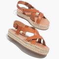 Madewell Shoes | Madewell Malia Espadrille Sandals Sz 8.5 | Color: Tan | Size: 8.5