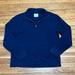 J. Crew Shirts | J Crew Fleece Men's 1/4 Zip Pullover Sweatshirt Navy Blue Size Xl Mock Neck | Color: Blue | Size: Xl