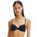 Tommy Hilfiger Womens UW0UW03185 Lurex Lace Balcony Bra - Blue - Size 34B