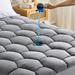 Alwyn Home Mattress Pad Waterproof Ultra Fluffy Soft Breathable Noiseless Quilted Fitted Alternative Filling Down Alternative | Wayfair