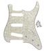 FLEOR 11-Hole ST Guitar Pickguard SSS Scratch Plate Aged Pearl and Screws for Electric Guitar Parts