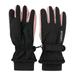 Zando Womens Ski Gloves Waterproof Insulated Snow Gloves Women Winter Gloves with Fleece Lined Adjustable Wrist Strap PU Leather Palm Black