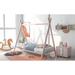 Twin Size House Bed, Tent Metal Bed Frame, Floor Play House Bed with Slat for Kids, Girls, Boys, No Box Spring Needed, Pink