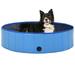 Tomshoo Foldable Dog Swimming Pool Blue 47.2 x11.8 PVC