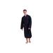 Men's Big & Tall Hanes Men's Tall Waffle Knit Robe by Hanes in Navy (Size L/XL)