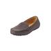 Extra Wide Width Women's The Milena Slip On Flat by Comfortview in Slate Grey (Size 11 WW)