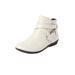 Wide Width Women's The Bronte Bootie by Comfortview in Winter White (Size 12 W)