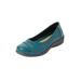 Women's The Gab Flat by Comfortview in Jungle Green (Size 10 M)