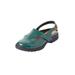 Extra Wide Width Women's The Mariam Sling by Comfortview in Emerald Green (Size 7 1/2 WW)