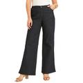 Plus Size Women's June Fit Wide-Leg Jeans by June+Vie in Dark Blue (Size 10 W)