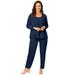 Plus Size Women's 4-Piece Knit Wardrober by The London Collection in Navy (Size 14/16)