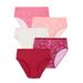 Plus Size Women's Hi-Cut Cotton Brief 5-Pack by Comfort Choice in Star Night Pack (Size 8)