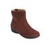 Wide Width Women's The Zenni Bootie by Comfortview in Dark Brown (Size 11 W)