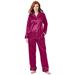 Plus Size Women's The Luxe Satin Pajama Set by Amoureuse in Pomegranate (Size 38/40) Pajamas