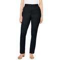 Plus Size Women's Straight Leg Chino Pant by Jessica London in Black (Size 22 W)