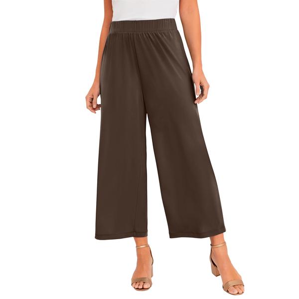 plus-size-womens-knit-wide-leg-crop-pant-by-the-london-collection-in-chocolate--size-16--pants/