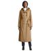 Plus Size Women's Double Breasted Long Trench Raincoat by Jessica London in Soft Camel (Size 20 W)