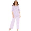 Plus Size Women's Sparkle & Lace Pant Set by Catherines in Heirloom Lilac (Size 32 W)