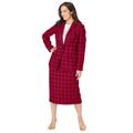 Plus Size Women's 2-Piece Stretch Crepe Single-Breasted Skirt Suit by Jessica London in Rich Burgundy Classic Grid (Size 20) Set