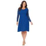 Plus Size Women's Seamed Lace Dress by Jessica London in Dark Sapphire (Size 24 W)