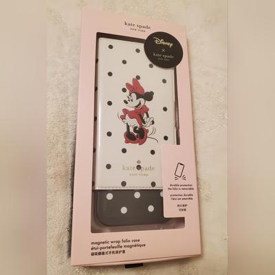Kate Spade Cell Phones & Accessories | Kate Spade Disney X Minnie Mouse Iphone 13 Pro Folio Magnetic Case New Box | Color: Black/White | Size: Os