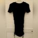 Zara Dresses | Black Zara Ruched On Side Dress Only Worn Once | Color: Black | Size: M