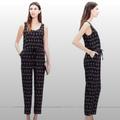 Madewell Pants & Jumpsuits | Madewell Diamond Argyle Print Tank Jumpsuit Black Xxsmall Geometric | Color: Black/White | Size: Xxs