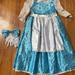 Disney Costumes | Disney Princess Belle Beauty/Beast Blue Dress, Girls /9-10 & Gloves+Hair Clip | Color: Blue/White | Size: Osg