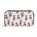 Disney Bags | Disney Mickey Mouse Wallet - Cute Mickey Character Poses All Over Print Wallet | Color: Red/White | Size: Os