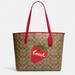 Coach Bags | Coach Signature City Tote Bag Wild Strawberry Nwt | Color: Brown/Red | Size: Os