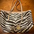 Michael Kors Bags | Michael Kors Animal Print Zebra Leather Shoulder Bag Purse | Color: Black/White | Size: Os
