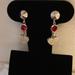 Gucci Jewelry | Gucci Sterling Silver Heart Drop Earrings | Color: Red/Silver | Size: Os