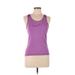 Nike Active Tank Top: Purple Color Block Activewear - Women's Size Medium