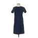 Pure Navy Casual Dress - Shift: Blue Solid Dresses - Women's Size X-Small