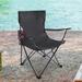 Arlmont & Co. Monish Portable Folding Camping Chair 1-Pack Metal in Black | 31.9 H x 18.9 W x 15.7 D in | Wayfair F3165B7906474152A7C390D9674C9461