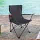 Arlmont & Co. Monish Portable Folding Camping Chair 1-Pack Metal in Black | 31.9 H x 18.9 W x 15.7 D in | Wayfair F3165B7906474152A7C390D9674C9461