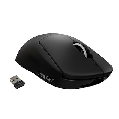 Logitech PRO X SUPERLIGHT Kabellose Maus Schwarz Image