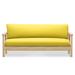 Red Barrel Studio® High Stretch Futon Mattress Cover Bed Sofa Slipcover Anti-Slip Furniture Protector in Yellow/Brown | 6 H x 54 W x 75 D in | Wayfair