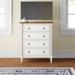 Three Posts™ Manke 4 Drawer 30" W Wood in White/Brown | 36 H x 30 W x 15.5 D in | Wayfair 77DCE1BF69C54F239BC0901C9219E543