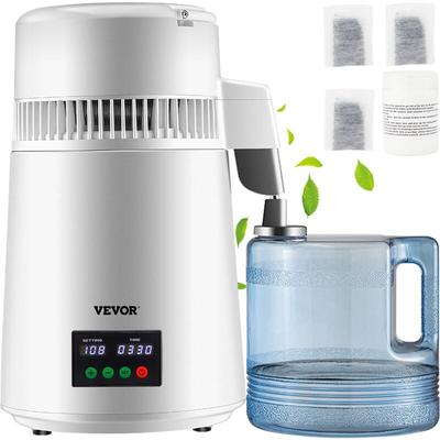 Vevor - Wasser Destillierer 1L/H Wasserdestilliergerät 4L Water Distiller Wasserfilter