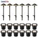 LEONLITE LED Landscape Lighting Kit (6 Pack Pathway Lights 12 Pack Well Lights)