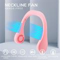 WMYBD Fans Portable USB Rechargeable Neckband Lazy Neck Hanging Style Dual Fan