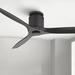 52 Casa Vieja Modern 3 Blade Hugger Ceiling Fan with Remote Matte Black for Living Room Kitchen House Bedroom Family Dining Home