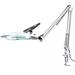 KIRKAS LED 5-10X Magnifying Desk Lamp 2 200 Lumens Stepless Dimmable 8-Diopter Real Glass Lens Magnifier Adjustable Arm LED Magnifying Lamp with Clamp for Reading Repair Crafts Close Work- White