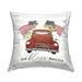 Stupell Industries God Bless America Vintage Truck Square Decorative Printed Throw Pillow 18 x 18