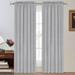 PrimeBeau Natural Linen Blended Rod Pocket Curtains Privacy Added Semi Sheer Window Curtain Drapes Textured Flax Curtains(52 W x 108 L Dove)